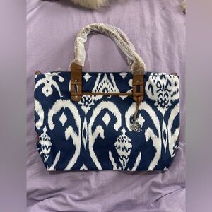 Stella and Dot Tote Bag Brand New Green Interior